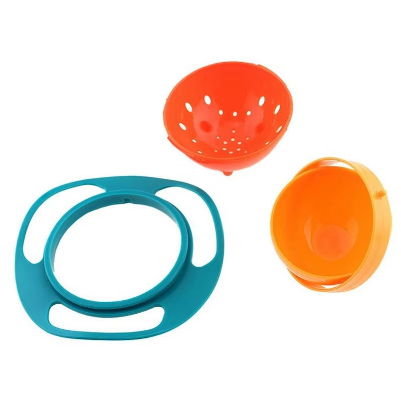 360° Rotating Spill-Proof Gyro Bowl